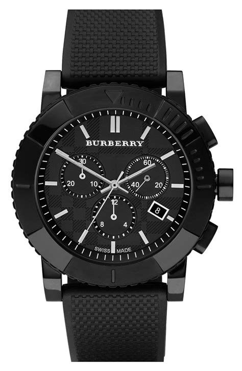 burberry chronograph watch rubber strap|burberry watches official website.